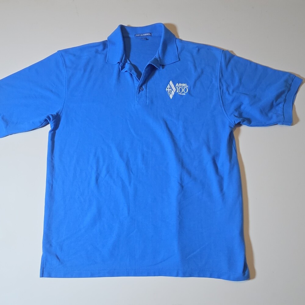 Port Authority Blue Men's XL Polo Short Sleeve Embroidered ARRL